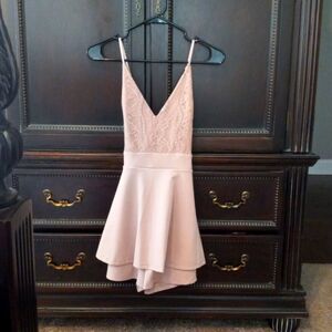 Mini dress with built-in shorts